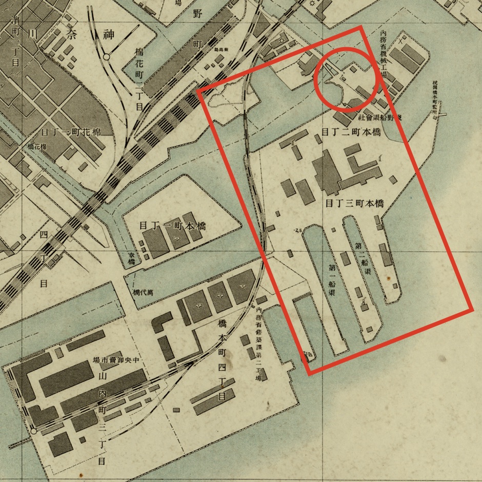 （1931年）
横浜市三千分一地形図画像 より作成