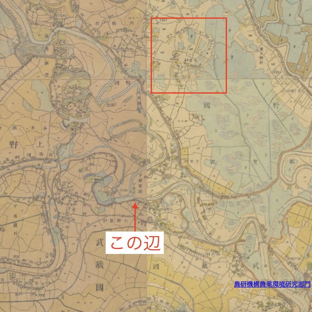 （第一軍管区地方2万分1迅速測図原図）