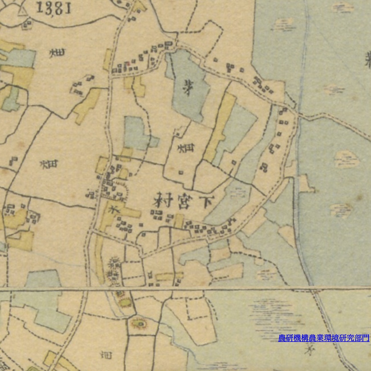 （第一軍管区地方2万分1迅速測図原図）